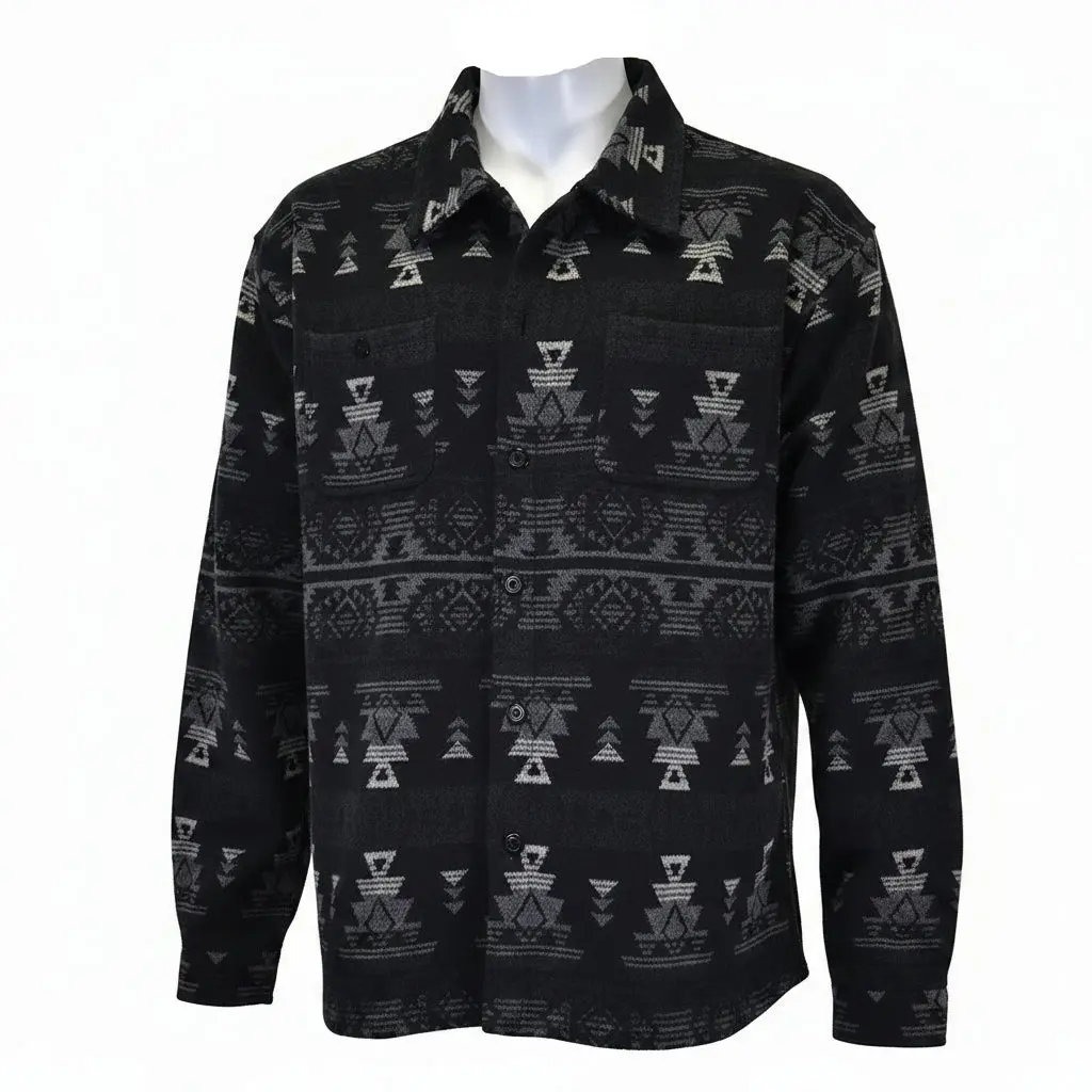 Men's Cowboy Hardware Black "Aztec Wool" Jacket