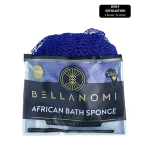 Bellanomi Classic African Exfoliating Net Sponge, Classic Texture Ethically Sourced from Nigeria Body Scrubber