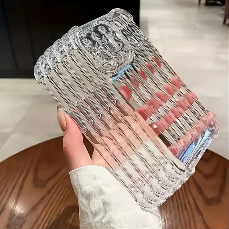 Phone Case - A Pack of 5 Shockproof Transparent Protective Phone Cases, Suitable for Iphone17 16, 15, 14, 13, 12, 11 Pro Max, X, Xs Max, Xr, 8 And 7 Plus, for Back Protection, TPU Smartphone Casing
