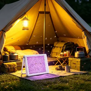 Indoor Outdoor Mosquito Killer Lamp Uv Light Trap 365nm Wavelength Electric Bug Zapper for Home Patio Camping Reusable Pest Control