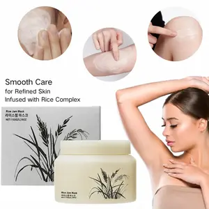 Rice Jam Mask | Korean Rice Brightening & Hydrating Wash-Off Face & Body Mask | Gentle Exfoliating, Glowing & Smooth Skin, Lightweight Moisturizing, Radiant, For Sensitive Skin 5.29oz