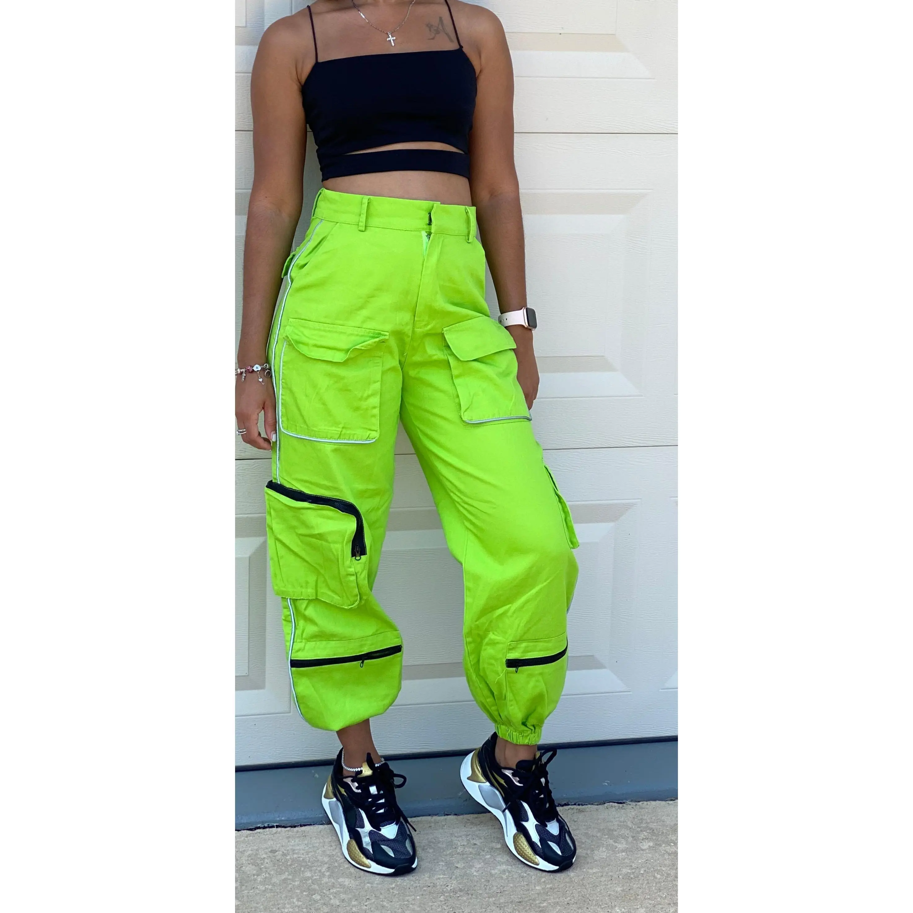 Neon Front Pocket Cargo Pant