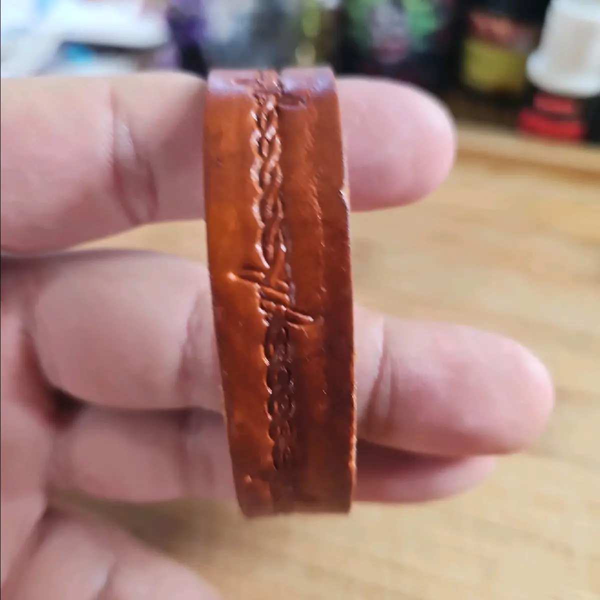 handmade leather bracelet