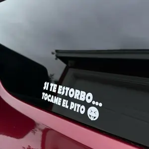 Si Te Estorbo Tocame El Window Vinyl Decal Sticker