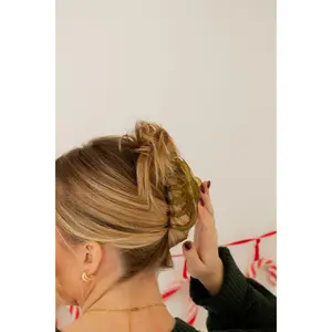 Clear Green Claw Clip