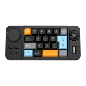 19-key Joystick Double Roller RGB Hot-swappable Wired Mechanical Gaming Keyboard with Dual Rollers and RGB Lighting
