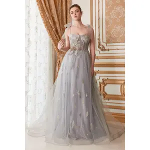 Andrea & Leo Couture A0824 Genevieve Star of my Eye Corset tulle A-line Evening Gown