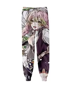 Teens Fashion Jogger Pants Graphic 3D Print Demon Slayer:Kimetsu No Yaiba Kanroji Mitsuri Baggy Drawstring Sweatpants