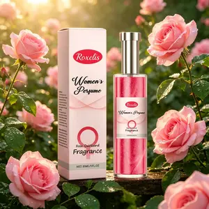 Roxelis Rose Women's Charm Perfume, Natural Fresh Fragrance, Long-Lasting Scent for Daily Wear, Elegant Feminine Aroma, Light & Refreshing Everyday Perfume for Women, Suitable for Work, Dating & Casual Occasions