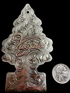 CUSTOM Little Tree Car Freshener Holder. Add a message or your logo. Handmade. Hand engraved. SHIPS IN 4 TO 6 WEEKS