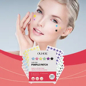 360 Pcs Colorful Acne Stickers with Tea Tree Oil, Easy Clean Skin, Breathable Non-Irritating, Fast Acne Treatment, Daily Use, Holiday Decor