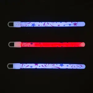 Patriotic Print Glow Sticks - 12 Pc.