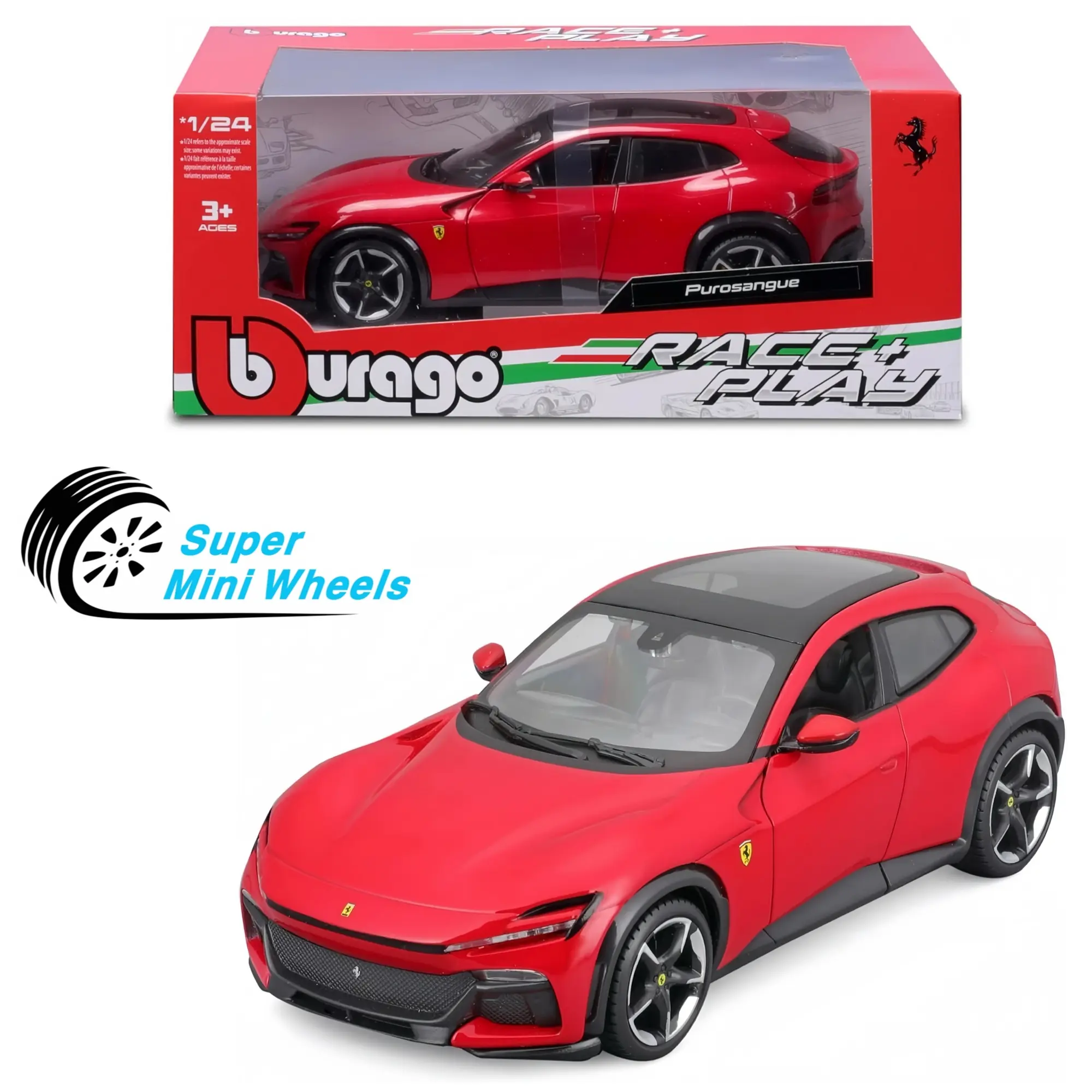 Bburago 1:24 Ferrari Purosangue SUV Red