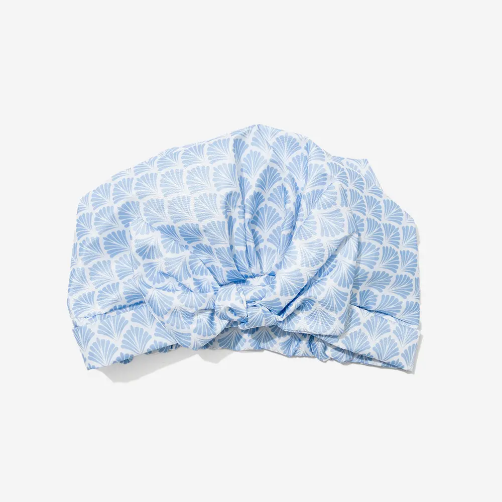Reusable Shower Cap | Blue Shells