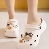 Women's Cute Cartoon Cat Sandals, Summer Fashion Casual Thick Sole Non Slip Eva Fashionable Slippers, Outdoor Trendy Shoes, Indoor Non-Slip Slip-On Sneakers, Footwear