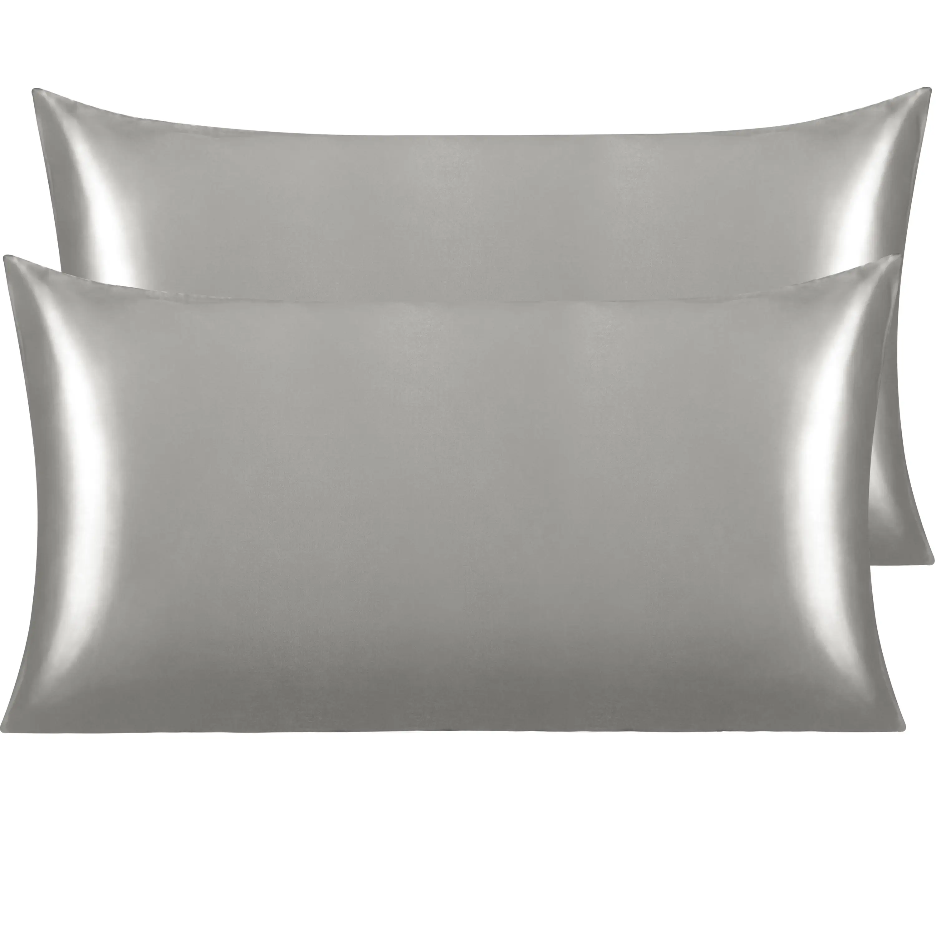 NTBAY 2 Pieces Silky Satin Pillowcases, Cozy Breathable and Ultra Soft, Antistatic Frictionless Skin-friendly and Anti-acne for Hair and Skin, Luxurio