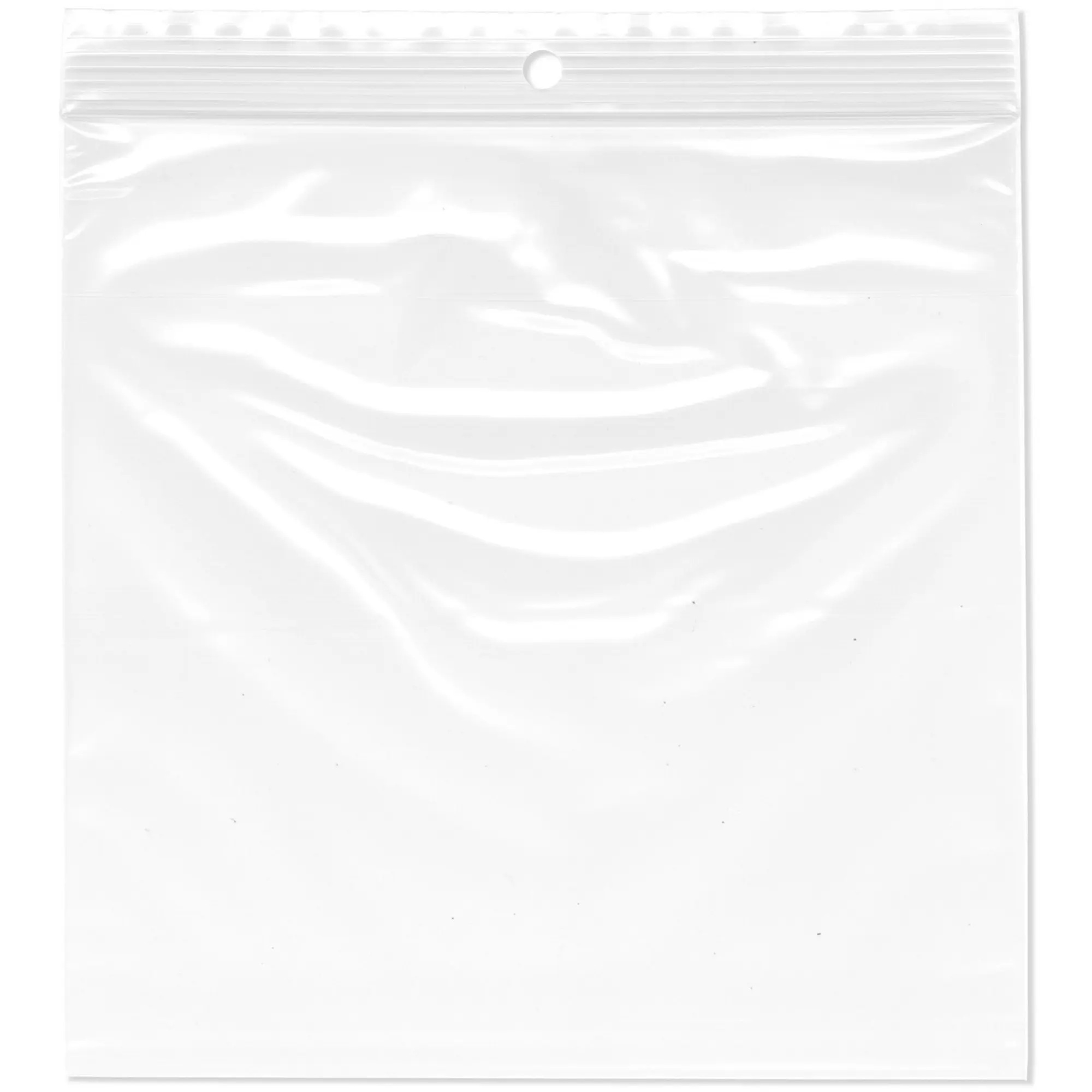 Plymor 6" x 6", 2 Mil with Hang-Hole Zipper Reclosable Plastic Bags