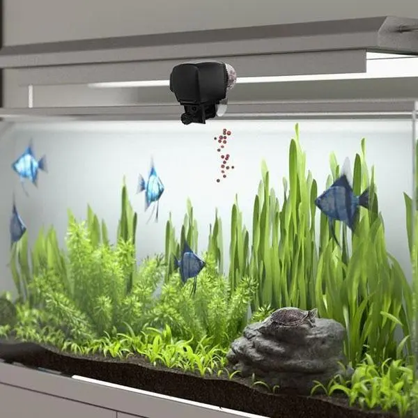 Digital Automatic Aquarium Fish Feeder - Quiet Vacation Food Timer
