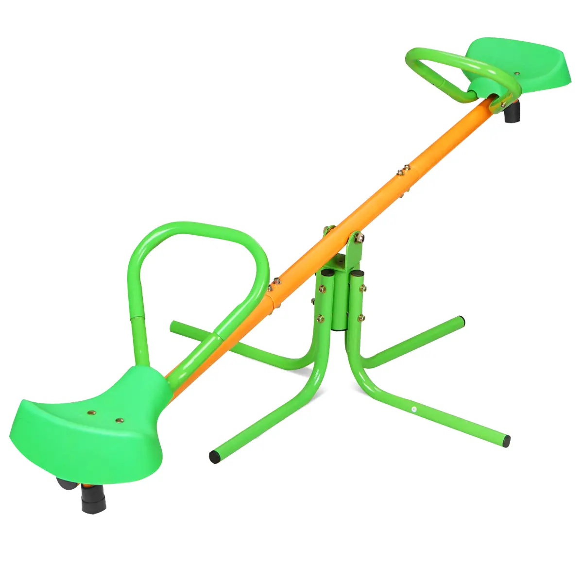 360° Spin Fun Cast Iron Spinning Seesaw for Kids Toy, 360-Degree Rotation Outdoor Playground Equipment, Kids Outdoor Play Backyard Ride-on Toy