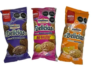 Gamesa Delicias Sabor Chocolate, Mantequilla o Naranja – Mexican Cookies – Chocolate, Butter or Orange Flavor – 5.4 oz (153 g)