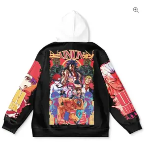 Andy and Fuuko Undead Unluck Streetwear Hoodie - Ape Zip Hoodie - Hoodies Japanese Anime Style Zip Up Hooded Sweatshirts Men Women Fashion Y2k Oversized Pullovers