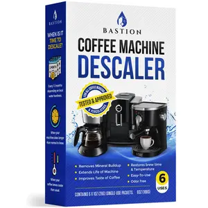 Descaling Powder Solution (6-Uses) Coffee Machine Descaler