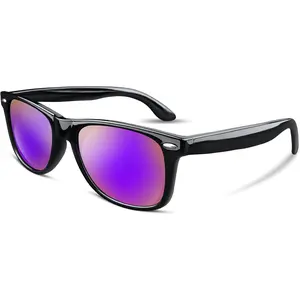 FEISEDY Women Retro Polarized Sunglasses Classic 80s Men Sunglasses Trendy UV400 B1858