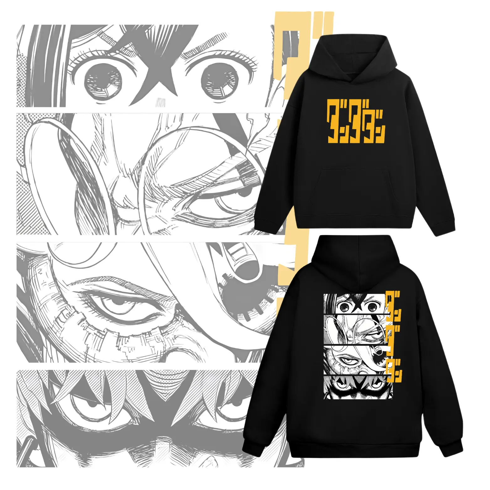 Men's Unisex Japanese Anime Printed Graphic Hoodie - Harajuku Style Cotton-Blend Casual Sport Long-Sleeve Stretch Pullover Top, Menswear Tops