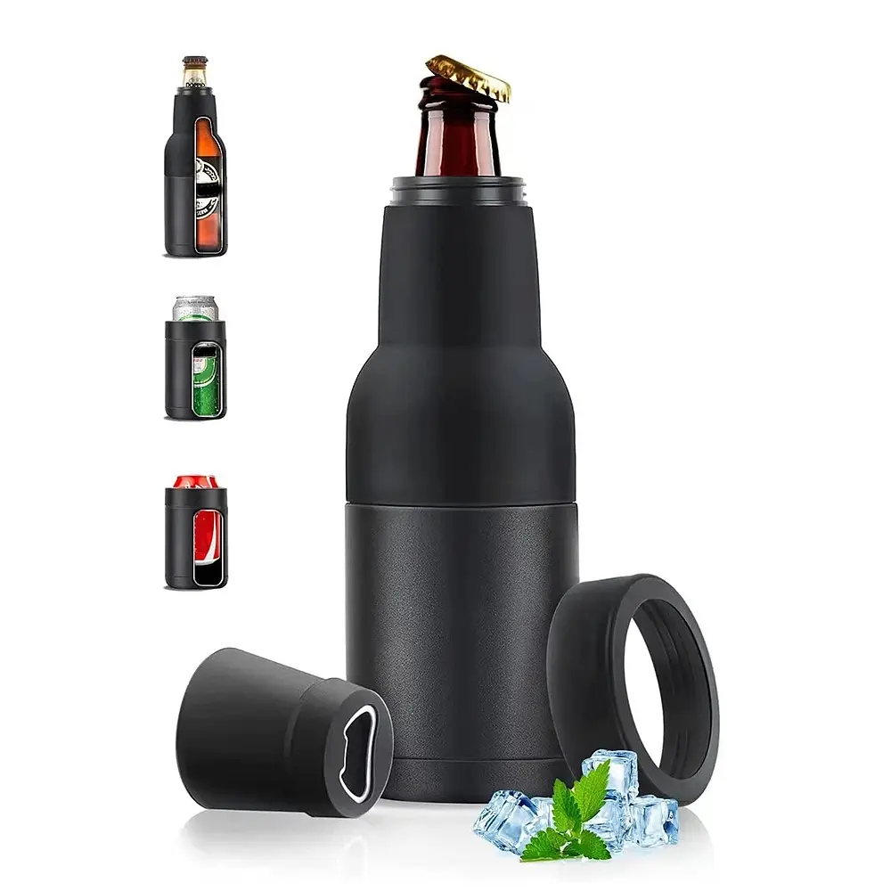 12oz Insulated Cooler Cup, Drinkware, Beer Bottle Chiller, Multi-Functional Ice Bucket, Portable Cooling Container, Ideal for Beverages, Insulation, Thermal, Flasks, Insulated Vacuum Flask