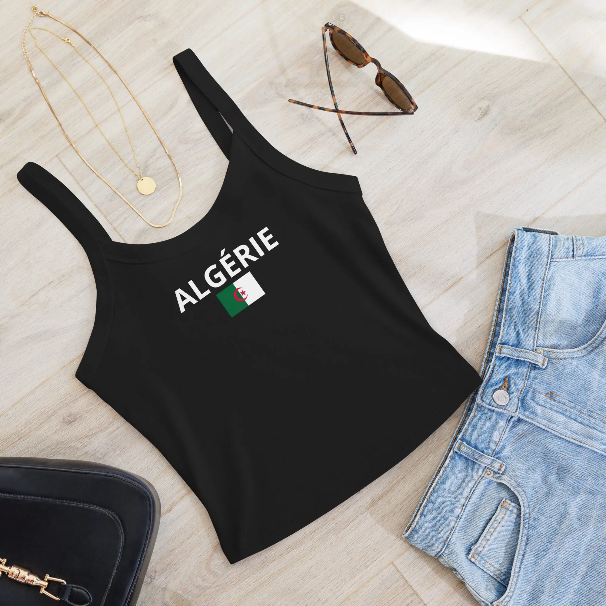 Algeria Algérie Country- Women’s micro-rib tank top