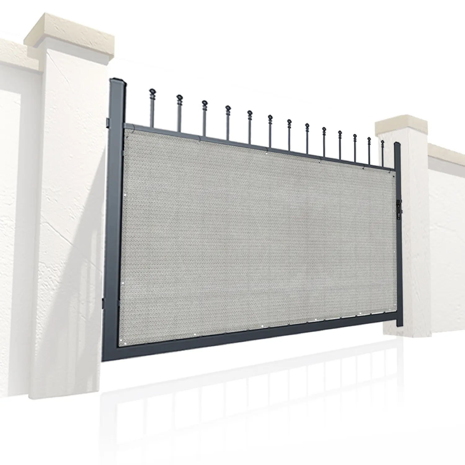 Gate Privacy Screen Cover Privacy Barrier for  Gate Fence, Driveway in Black/Beige/Brown/Smoke/Grey/Walnut/ White/Navy Grey fence installation