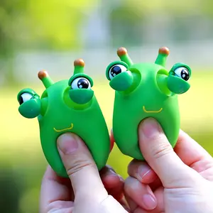 Cute Worm Pop Eye Fidget Squeeze Toy Soft Stretchable Novelty Prank Toy Stress Relief Sensory Play Toy Funny Trick Game Toy For Kids Adults Leisure Hobby Entertainment Party Funny Play Gifts