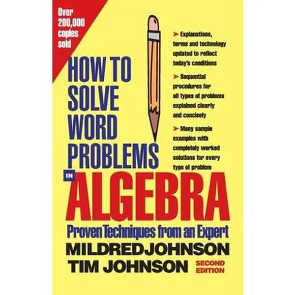 USED Book - How to Solve Word Problems in Algebra, 2nd Edition by Johnson, Mildred (Paperback) - english