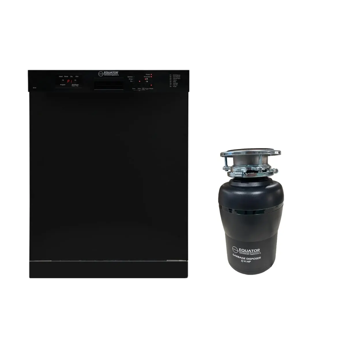 360 Stand Full-Size 24-in Stainless Steel Dishwasher with 14 Place Settings, 3/4 HP Garbage Disposer, 110V Plug, 51dB Quiet Op, Germ-Free, Energy Star Certified, ADA Compliant