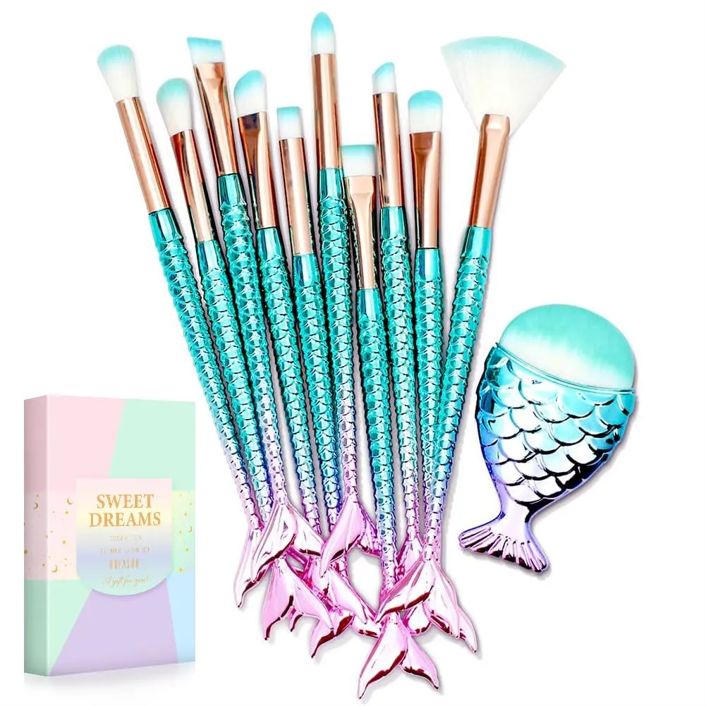 11PCS Makeup Brushes Set, Stocking Stuffers for Kids Teen Girls Women