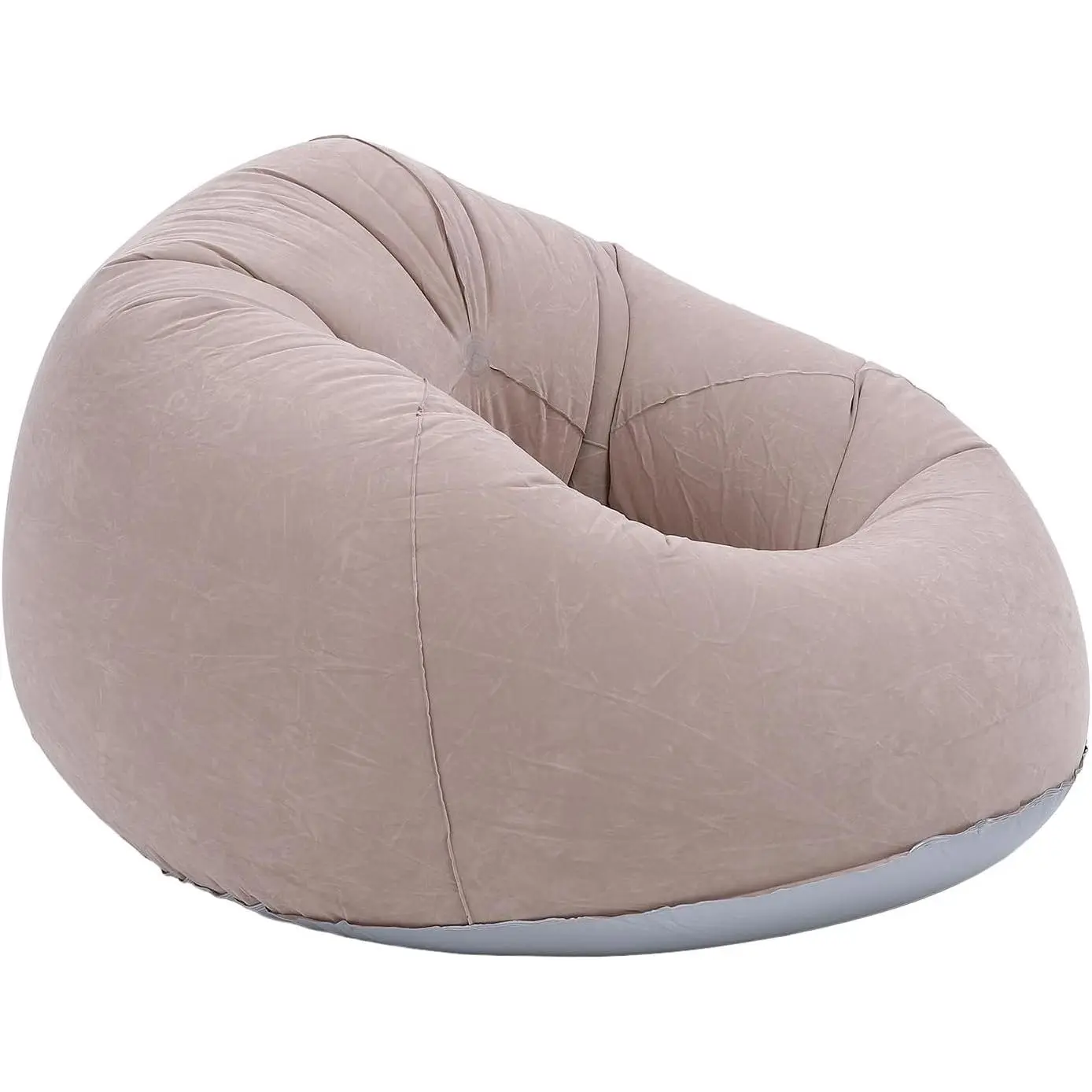 Modern Flocking Surface Extra Large Inflatable Lounge Chair Sofa Bed - Quick Inflate, Durable, Portable, Foldable, Compact, 75x75x45cm/29.53x29.53x17.72in, with Storage, Super Comfortable for Adults - Indoor/Outdoor Use (Dorm Room, Bedroom, Playroom)