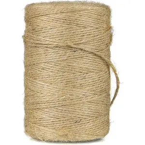 Jute Twine 1mm 328ft String Rope for Crafts Wrapping Packing Wedding  Decor Brown  Garden  Decor 1mm 328ft Natur