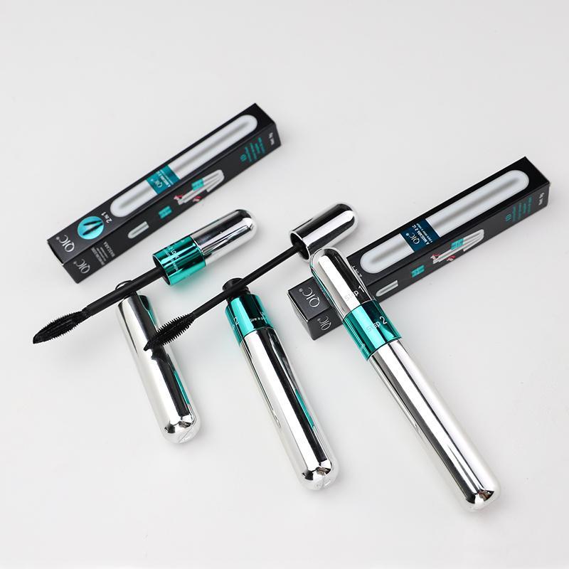 Long Black Tubing Mascara Mascara volume length，Volume & Lengthening Black Mascara，Waterproof Silk Fiber Mascara Set