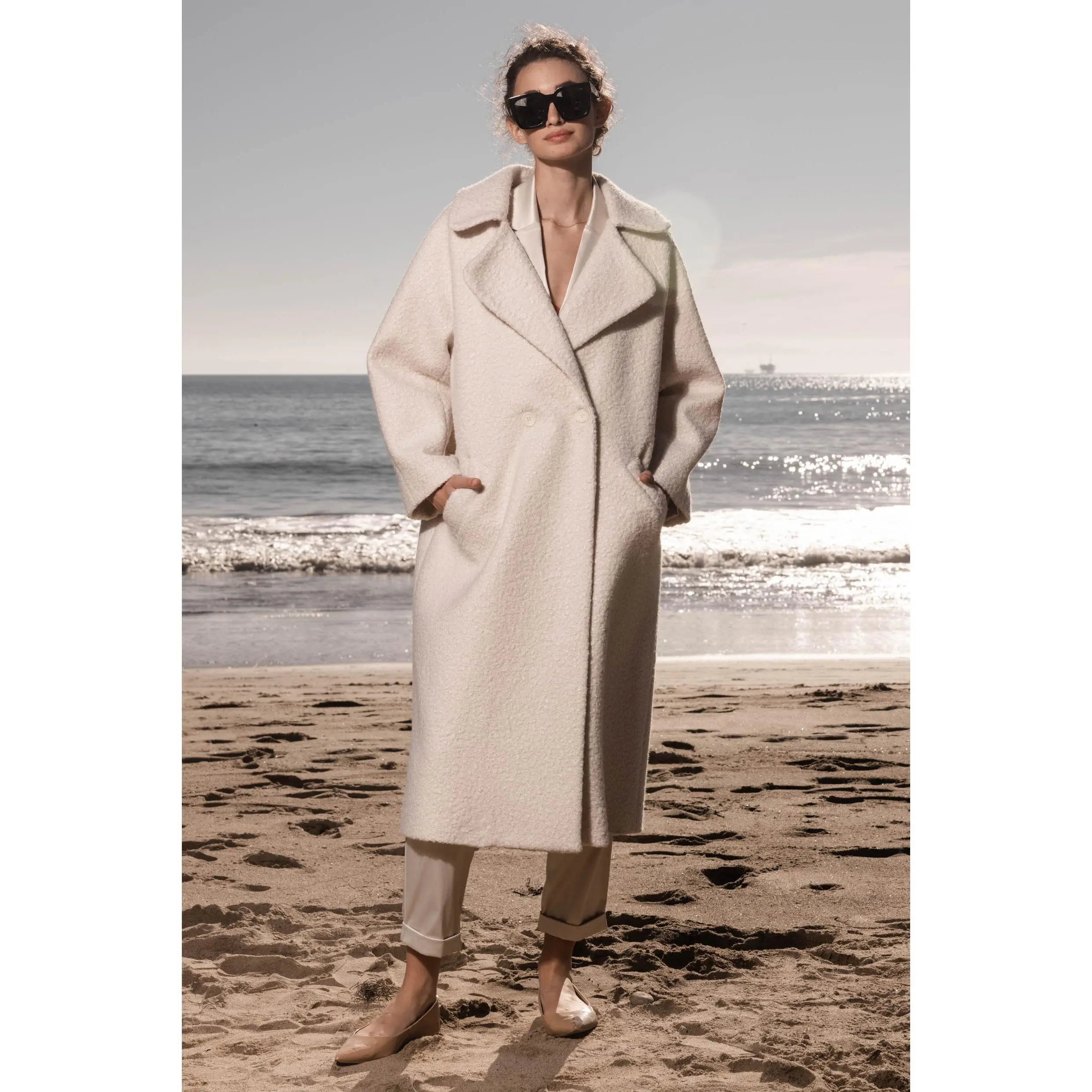 Marais Coat - Cream Boucle