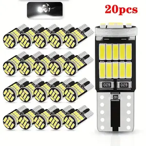 20 Pack 194 LED Bulb 6000K White, 168 2822 T10 W5W 3030 Bright Chips, Dome Light, Map Door Courtesy License Plate Pack of 20