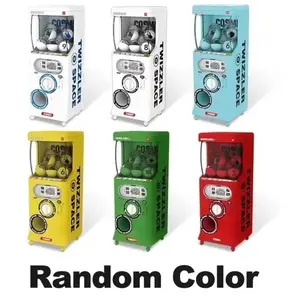 Mini Gumball Machine Random Color, 1:12 Scale Rotatable Dollhouse Decor, Plastic Desktop Ornament Figurine, Anxiety Relief Fidget Toy, Cute Office Tabletop Decoration