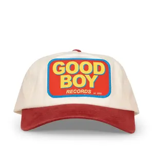 Good Boy Patch Hat (RED) - GOOD BOY RECORDS