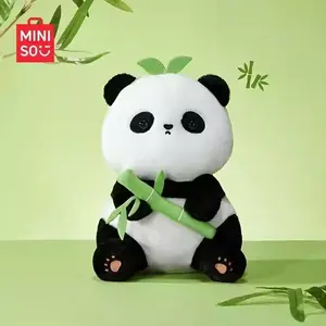 [Fashion New Arrival] MINISO Panda Hugging Bamboo Series Plush Toys Cute Stuffed Dolls Toys Gift for Girls