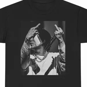 Suga Tshirt Middle Finger Vintage Style