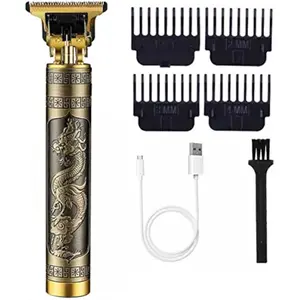 Cordless Hair Clipper, Electric Hair Cutting Machine for Men – Professional Barber Trimmer for Beard, Shaver & Clipper, Vintage T9 Design