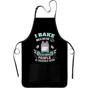 Funny Baking Apron for Women - Cute Cooking Aprons for Adults with 2 Pockets, Baking Supplies &Essentials for  Bakers, Kitchen Apron Gifts for Mother's Day Birthday Christmas