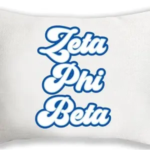 Zeta Phi Beta Decorative Pillow 12" X 16" – Sorority Gift for ZPB Woman