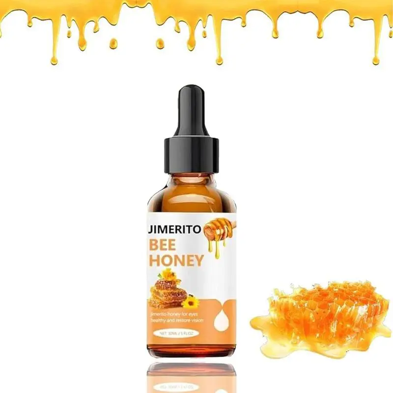 Honey Essence Eye Cleansing Serum 30ML Hydrating Moisturizer: Long-lasting Moisturizing Anti-Eye Fatigue Soothing and Calming Lotion, Gentle Daily Use Refreshing Honey Eye Care Product