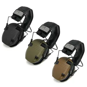 On Sale Tactical Hearing Protection Noise Reduction Earmuffs Shooting Hunting Gardening Labor Work Headset Adjustable Headband Active Noise Cancelling 32db Headphones