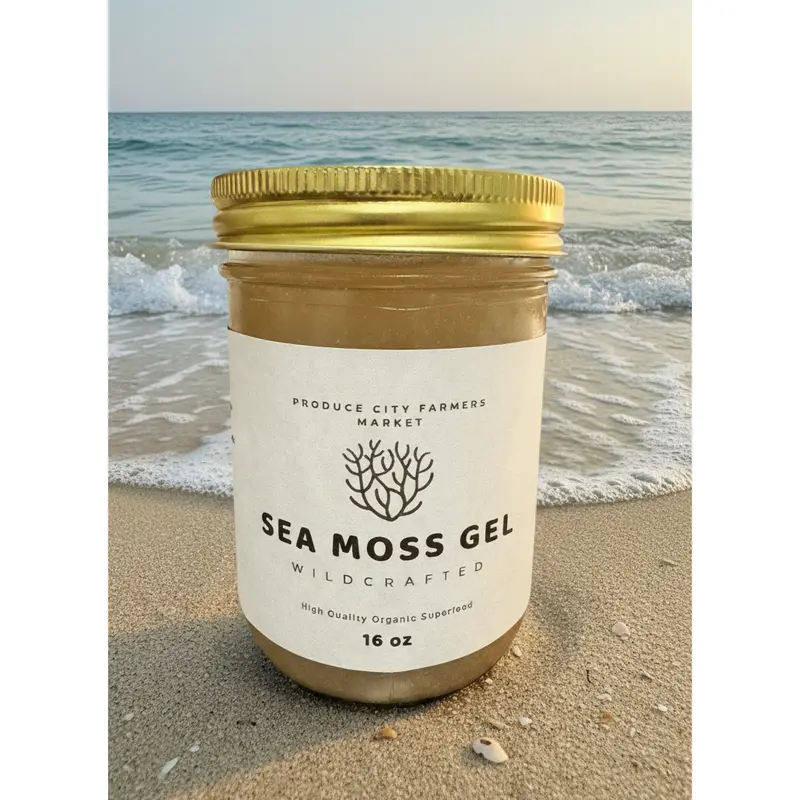 BioVitalica Organic Dragon Fruit Sea Moss Gel – Irish Moss Raw Superfood, 12 Oz